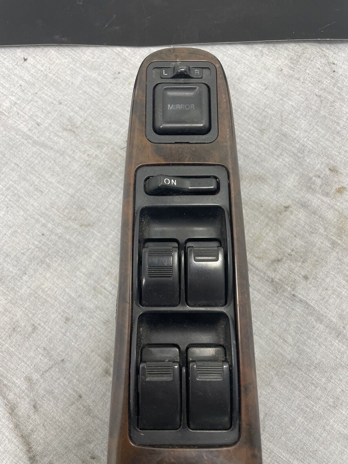 1998-2002 Honda Accord Left Driver Master Window Switch MirrorControl Wood Grain