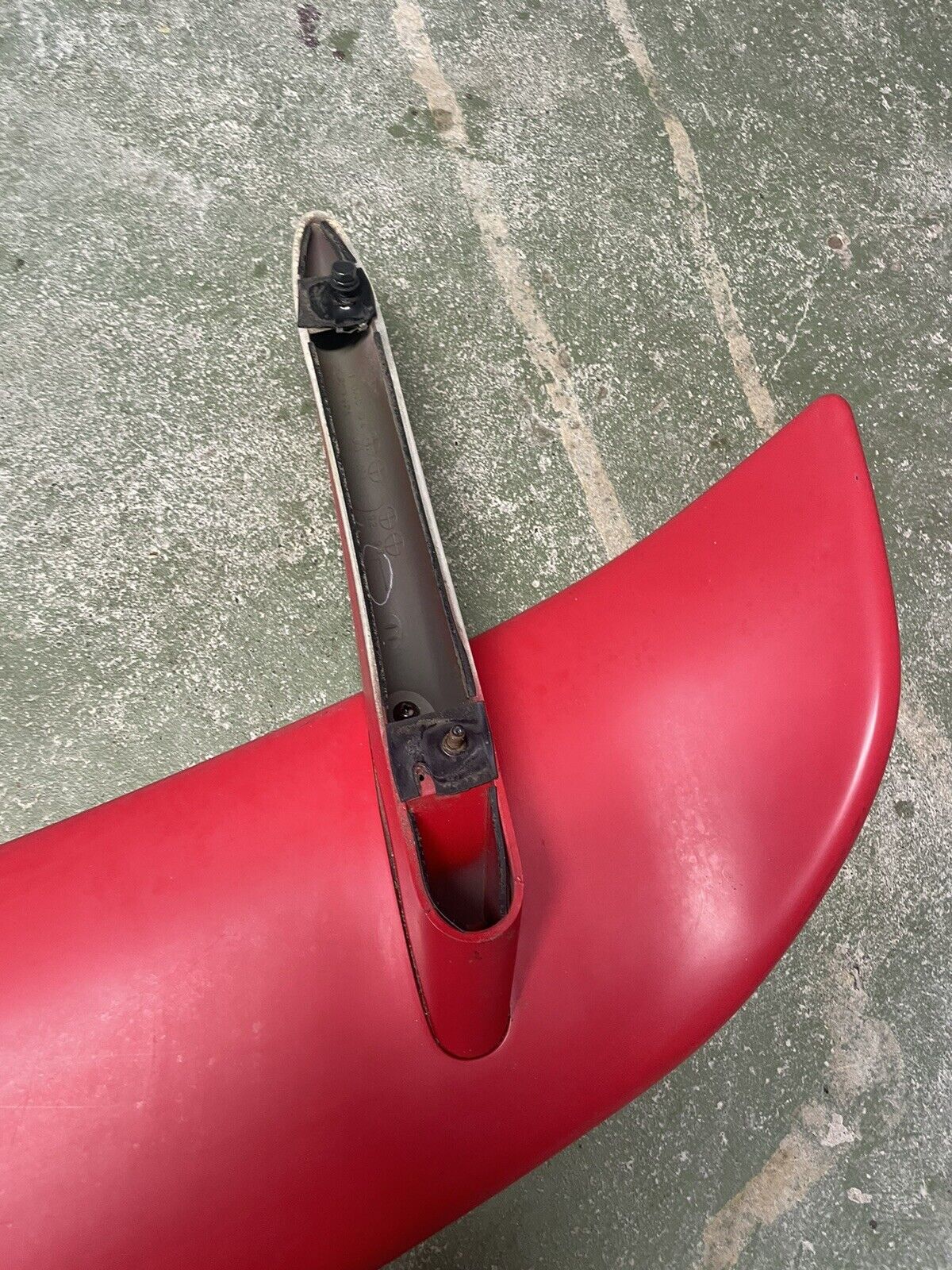 OEM 1991 -1996 MITISUBISHI 3000GT REAR SPORT SPOILER IN Red With 3rd Brake Light