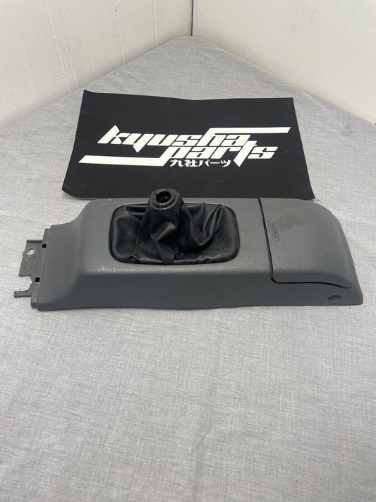 92-95 USDM Honda Civic EG EG6 Shifter Bezel Console W/ Cup Holder Blue OEM