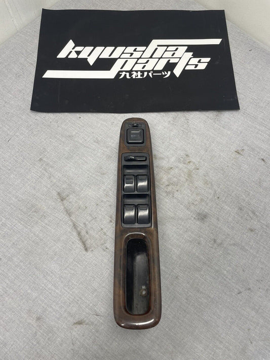 1998-2002 Honda Accord Left Driver Master Window Switch MirrorControl Wood Grain