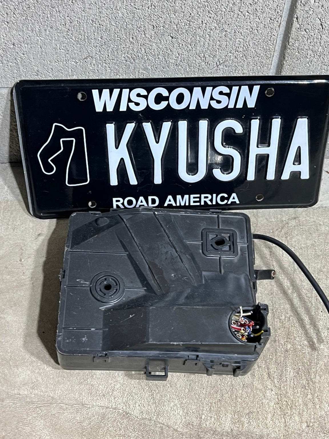 1988 1989 Honda Prelude engine bay fuse box rear cut wiring
