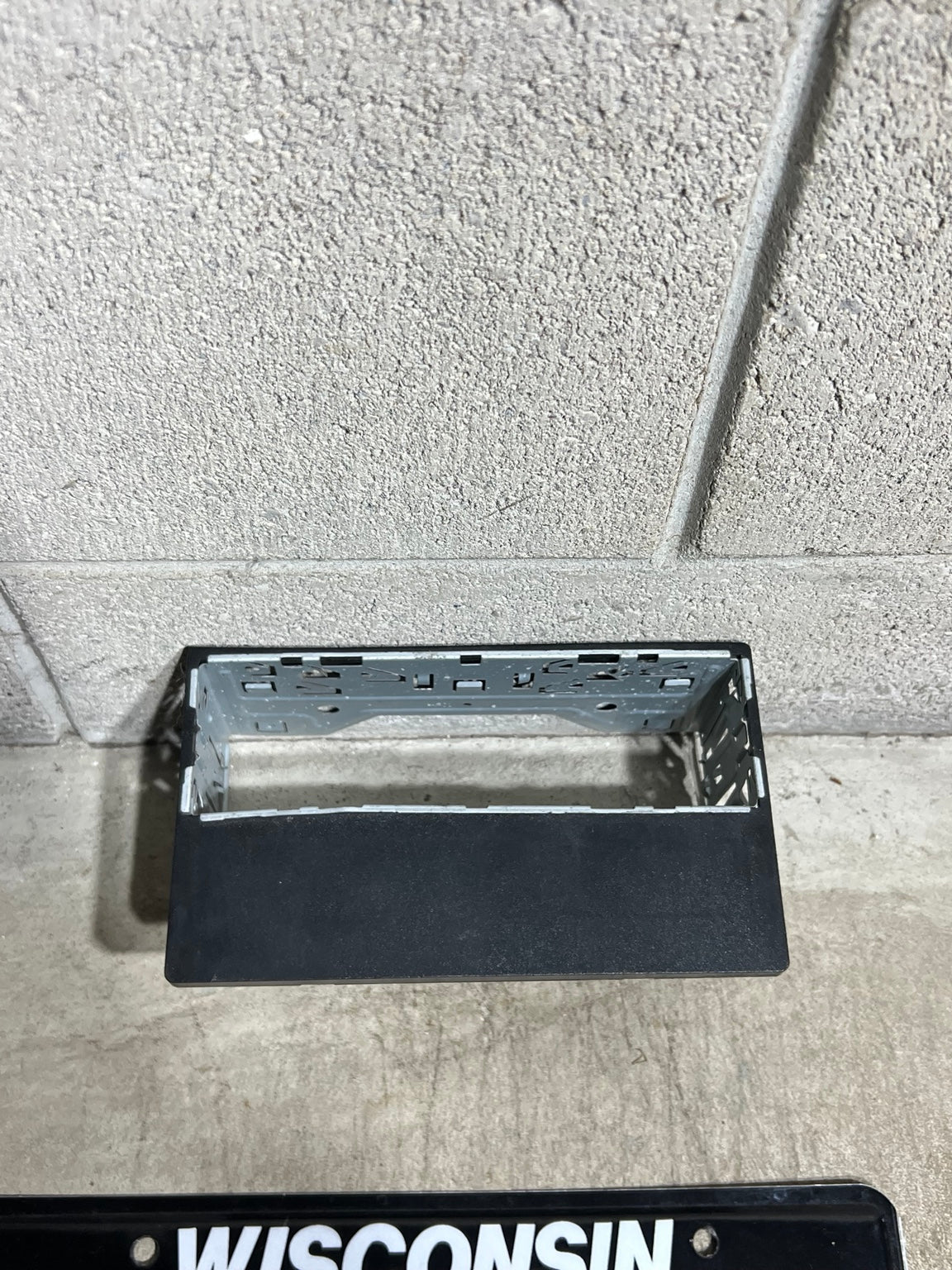 Single DIN insert close-up