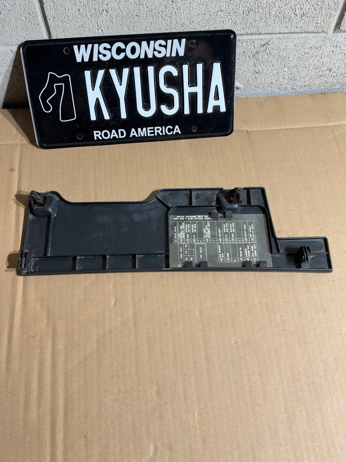 1988-1991 Honda Civic EF Si OEM Interior Fuse Box Cover Black