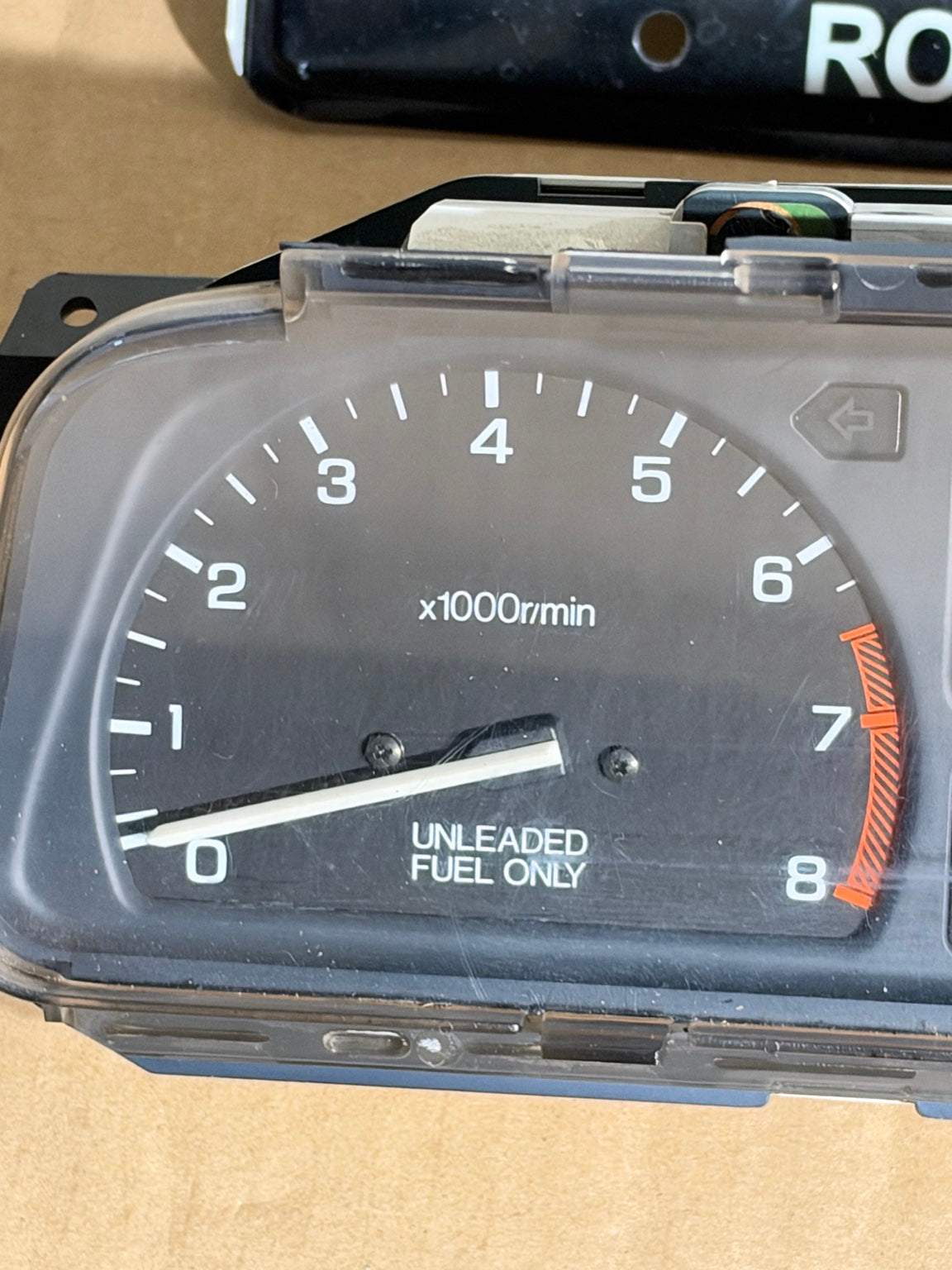 1989 Civic Si gauge cluster view 2