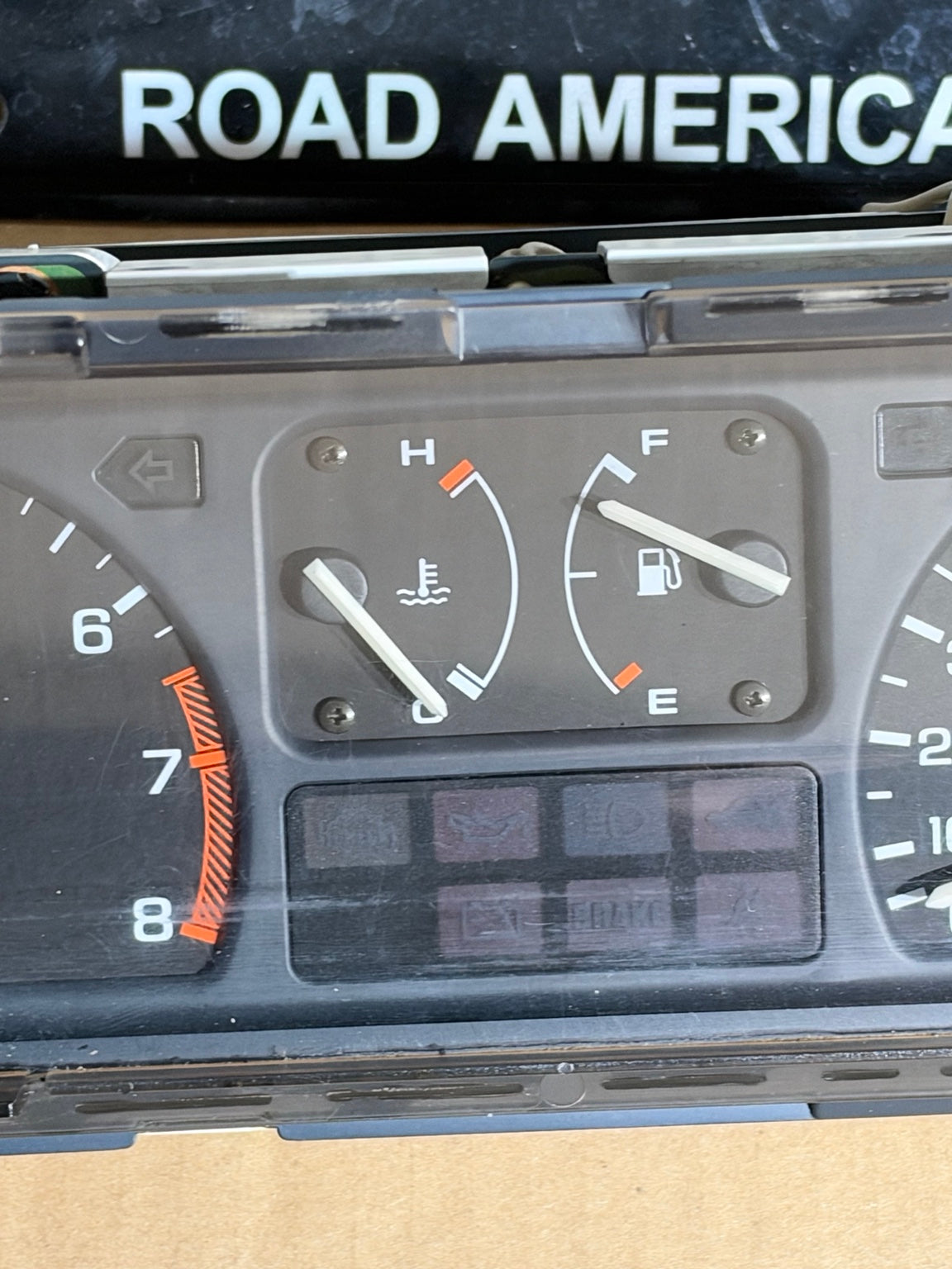 1989 Civic Si gauge cluster view 3