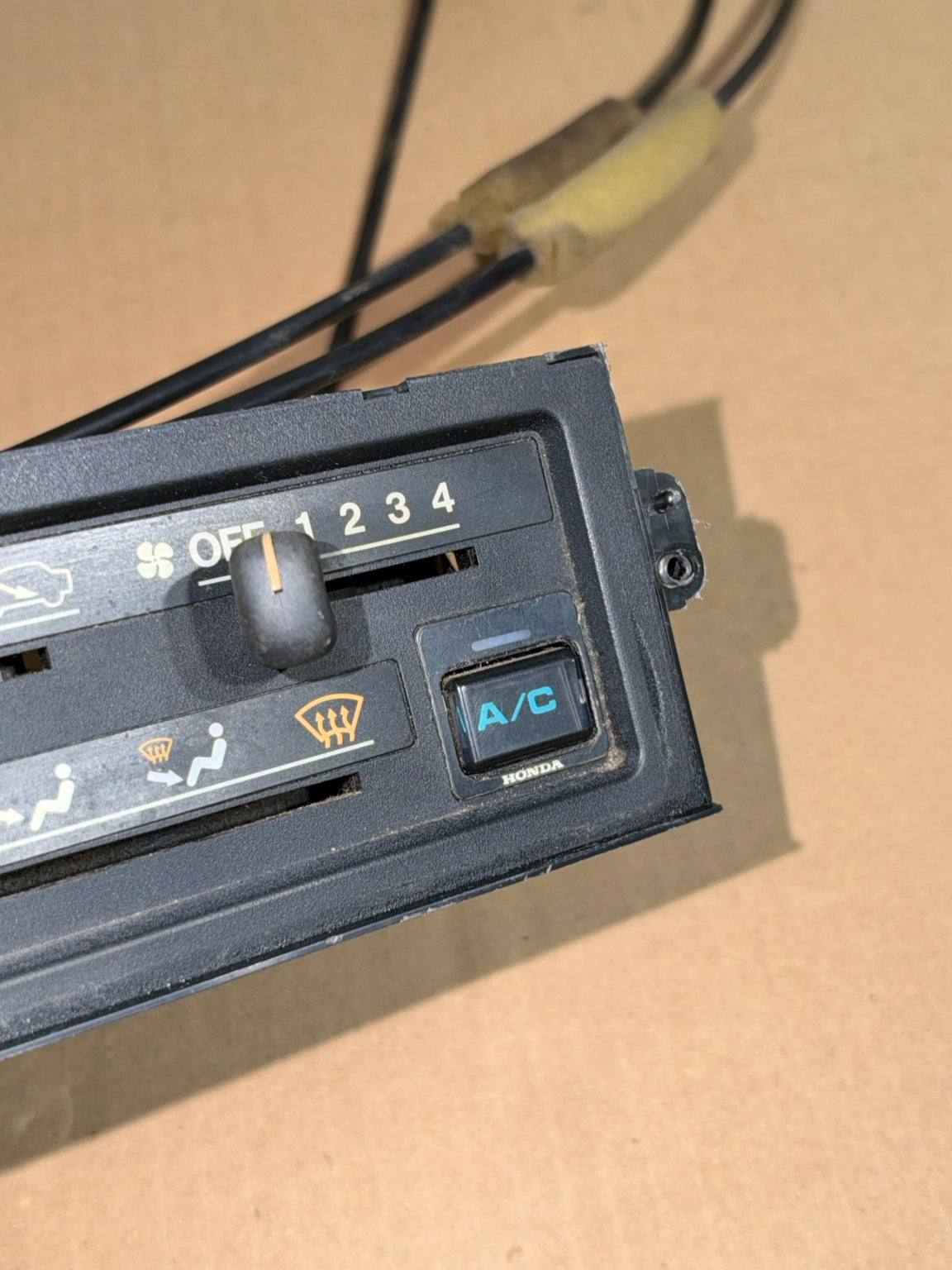 1989 Civic Si HVAC controls and cables photo 3