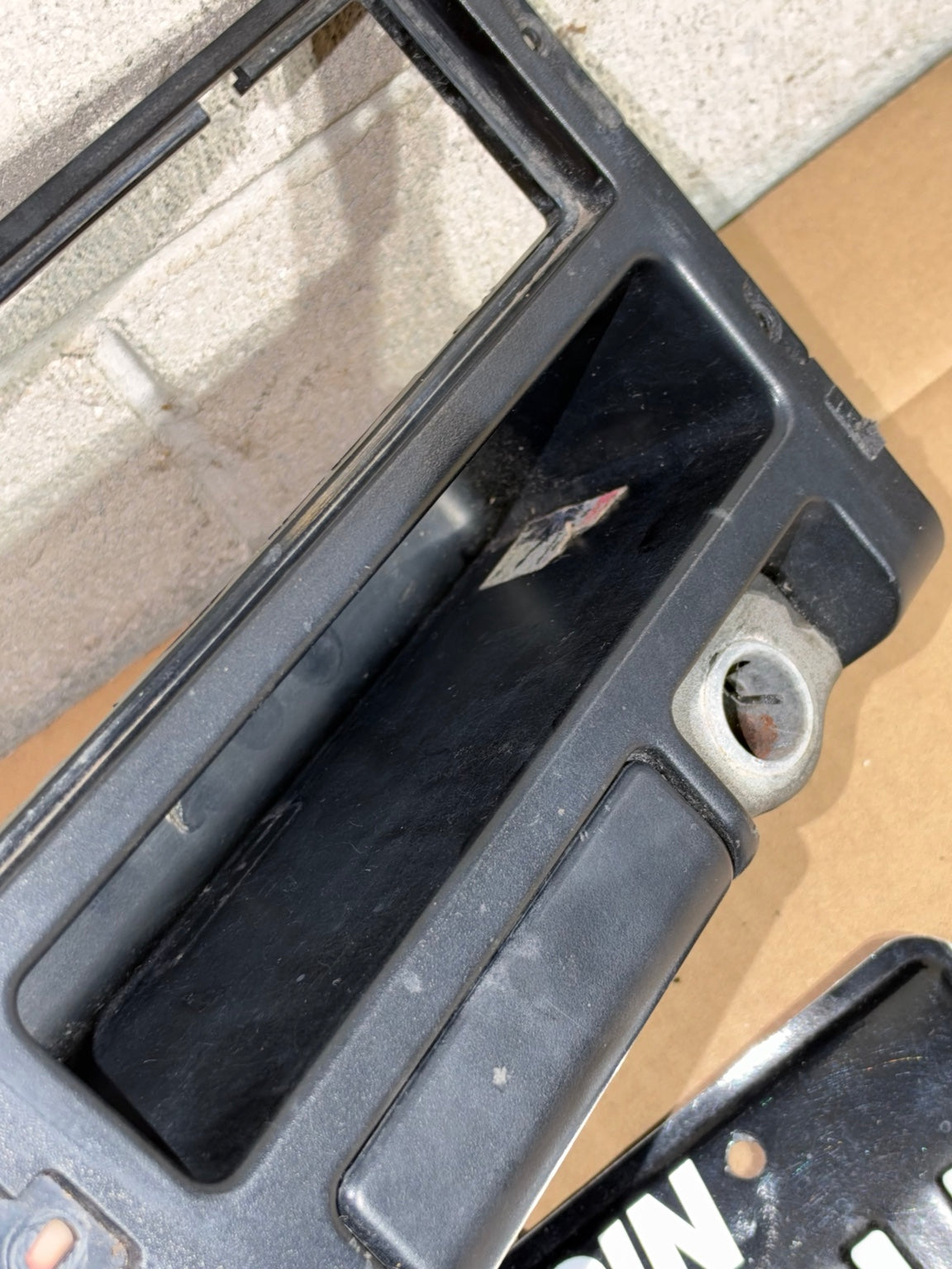 1988-1991 Honda CRX OEM Black Center Radio Bezel Ashtray Trim Lighter Socket