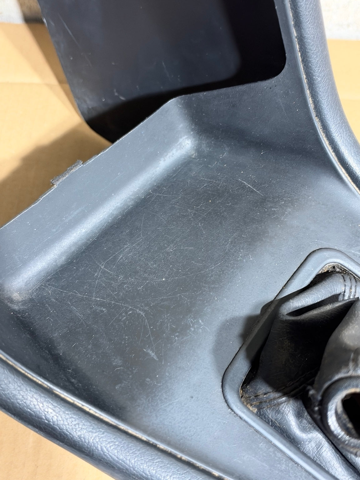 Honda CRX black center console and shift boot photo 4